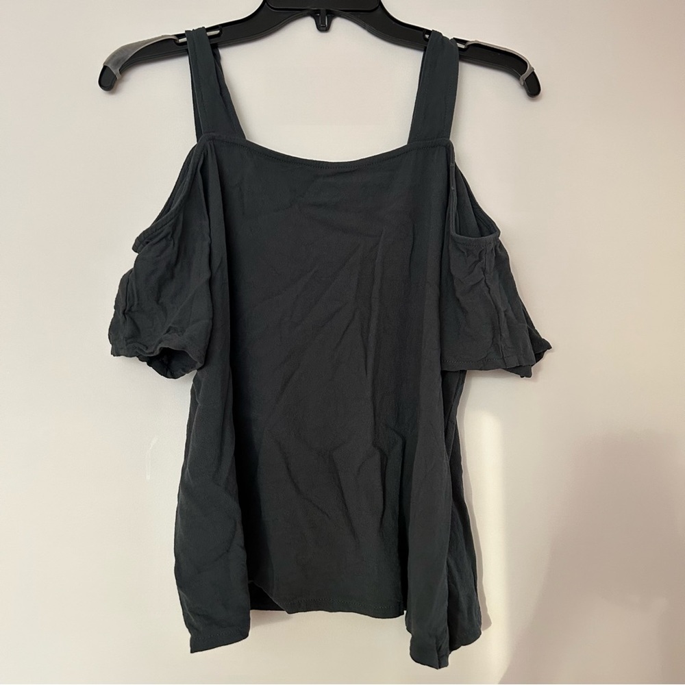 Ava Sky Cold Shoulder Tank Top